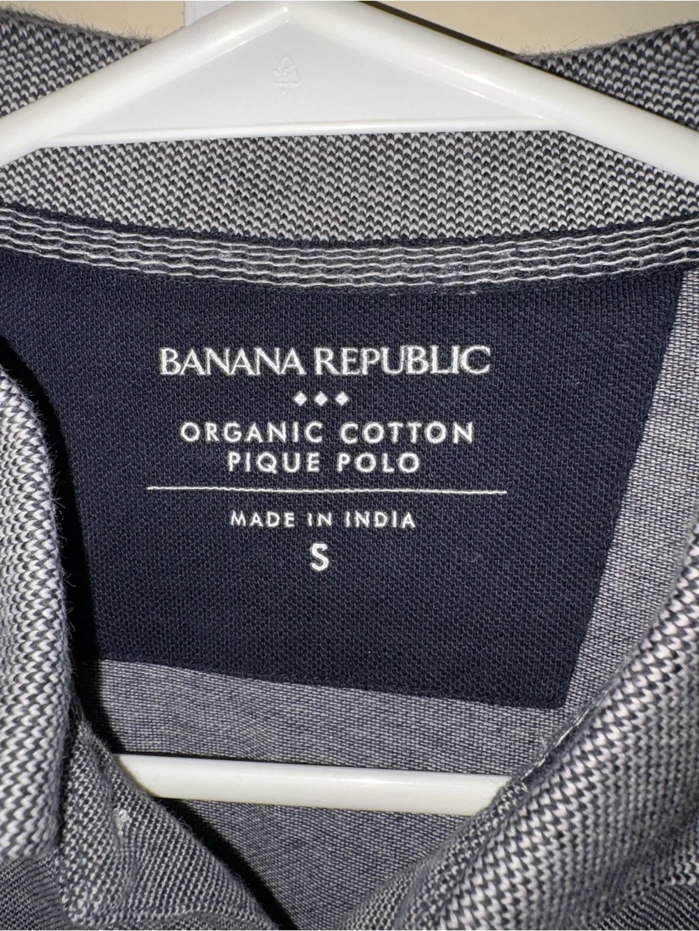 Banana Republic Men's Dark Charcoal Heather Polo